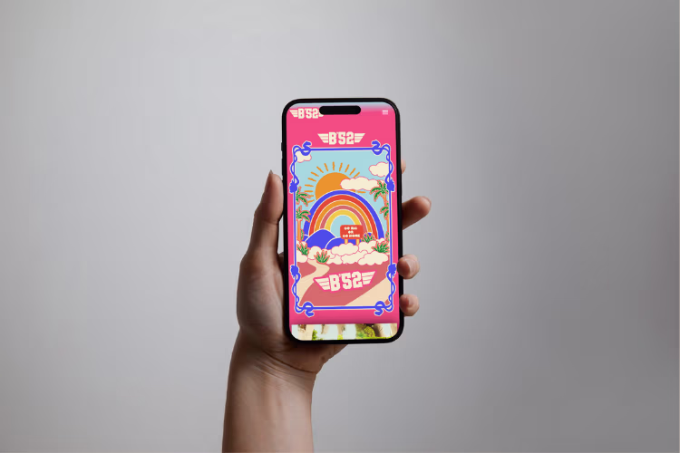 Accueil du site du pub Oxford affiché sur un téléphone