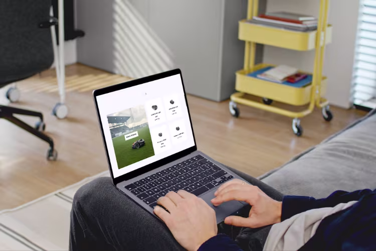 Affichage sur PC de la page d'accueil du site de Europ'green Allegrini