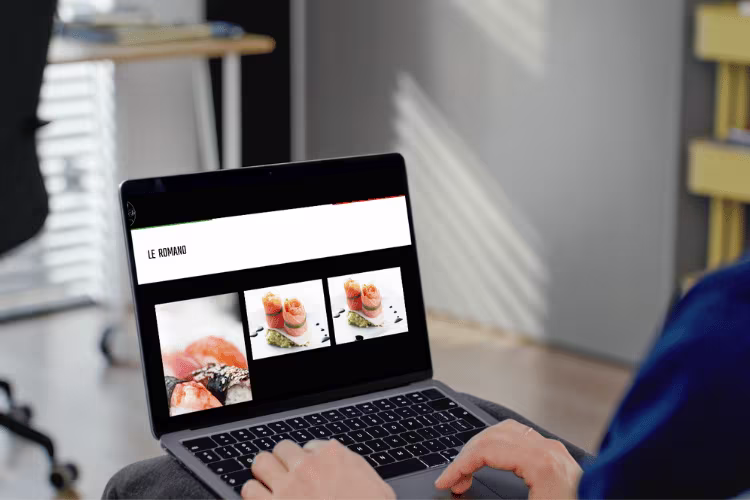 Site Gudto'Art affiché sur une page d'un produit vendu
