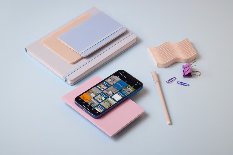 Affichage mobile de la maquette d'instagram pour Illico Travaux