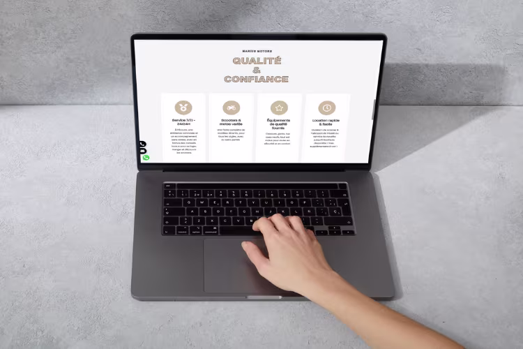 Page du site de Marius Motors
